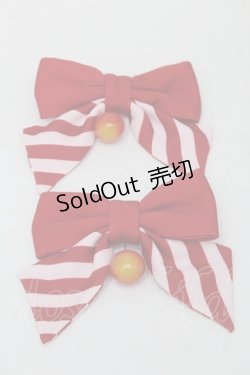 画像1: To Alice / リボンクリップ  赤 S-25-08-18-1005-LO-AC-AS-ZS