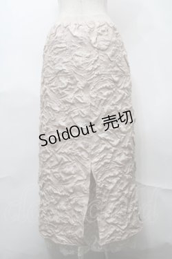 画像2: merry jenny / solidジャガードロングスカート  ベージュ S-25-08-18-1043-LO-SK-HR-ZT499