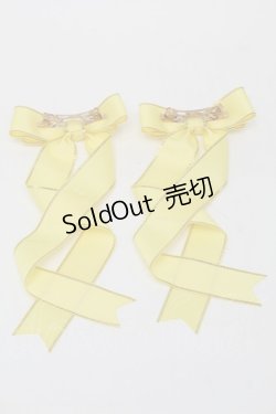 画像2: LOTUS ribbon / ツインリボンバレッタ   S-25-08-18-1006-EL-AC-SA-ZS