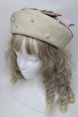 axes femme kawaii / リボンサマーベレー  オフｘピンク S-25-08-18-1010-AX-AC-AS-ZS