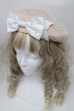 画像1: Angelic Pretty / Pearl Ribbonベレー  ピンク S-25-08-18-1011-AP-AC-HR-ZTK025 (1)