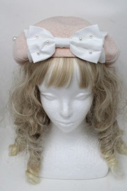 画像2: Angelic Pretty / Pearl Ribbonベレー  ピンク S-25-08-18-1011-AP-AC-HR-ZS