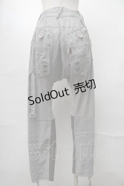 画像2: Ozz conte / スナップボタンサイドポケットパンツ  グレー S-25-08-18-1024-OO-PA-SA-ZI