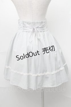 画像2: Amavel / バラレース編み上げスカート  サックス S-25-08-18-1028-CA-SK-HR-ZH