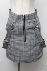 lilLilly / クロスサスペンダースカート  グレー S-25-08-18-1030-LO-SK-AS-ZT490