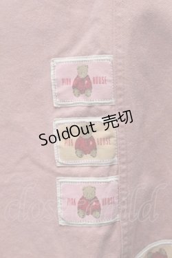 画像3: PINK HOUSE / クマワッペン散らしチノスカート  ピンク S-25-08-18-1034-LO-SK-SA-ZT490
