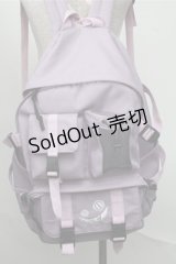 NieR Clothing / NieRちゃん刺繍リュック  ラベンダー S-25-08-18-013-PU-ZA-HR-ZS
