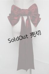 星箱works / ボリュームリボンテールベルト  ワイン S-25-08-18-014-PU-ZA-AS-ZS