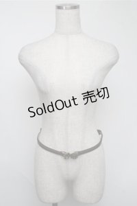 axes femme / バラバックルベルト  茶 S-25-08-18-016-AX-ZA-HR-ZS