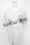NieR Clothing / プリントTシャツ  グレー S-25-08-18-024-PU-TS-HR-ZS