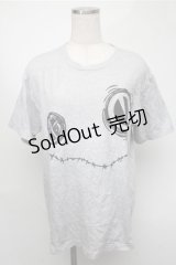 NieR Clothing / プリントTシャツ  グレー S-25-08-18-024-PU-TS-HR-ZS