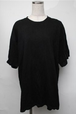 画像1: NieR Clothing / プリントTシャツ  黒 S-25-08-18-027-PU-TS-HR-ZS