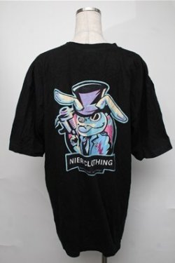 画像2: NieR Clothing / プリントTシャツ  黒 S-25-08-18-027-PU-TS-HR-ZS