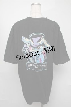 画像2: NieR Clothing / プリントTシャツ  黒 S-25-08-18-027-PU-TS-HR-ZI