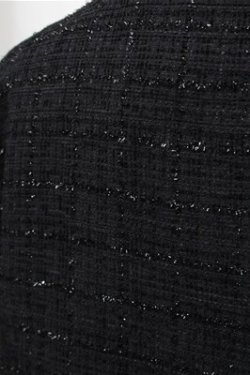 画像3: NieR Clothing / ラメツイードジャケット  黒 S-25-08-18-034-PU-JA-HR-ZS