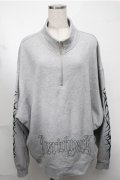 KRY CLOTHING / 「FUSINKAN」ハーフZIPトレーナー  グレー S-25-08-18-035-EL-TO-HR-ZS