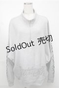KRY CLOTHING / 「FUSINKAN」ハーフZIPトレーナー  グレー S-25-08-18-035-EL-TO-HR-ZS