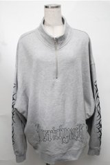 KRY CLOTHING / 「FUSINKAN」ハーフZIPトレーナー  グレー S-25-08-18-035-EL-TO-HR-ZS