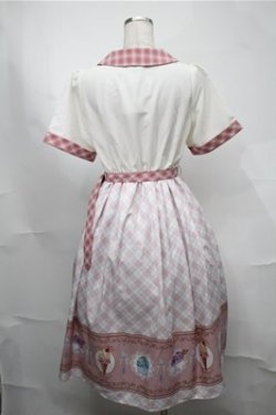 画像2: axes femme POETIQUE / レトロアイスクリームワンピース  ピンク S-25-08-18-039-AX-OP-AS-ZS