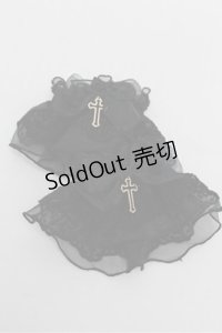Angelic Pretty / Holy Crossお袖とめ  黒 S-25-08-18-005-AP-ZA-AS-ZS
