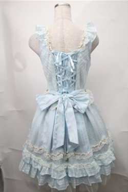 画像2: BABY,THE STARS SHINE BRIGHT / Blooming Fairy Dollジャンパースカート  サックス S-25-08-18-042-BA-OP-AS-ZS