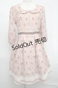 LODISPOTTO / 花柄ワンピース  ピンク S-25-08-19-044-LO-OP-HR-ZS