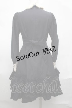 画像2: Mary Magdalene / ホワイテリーフワンピース  紺 S-25-08-19-054-CL-OP-AS-ZS