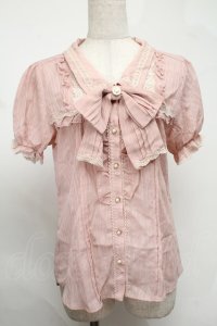 axes femme / ジャボつきブラウス  ピンク S-25-08-19-029-AX-TO-HR-ZS