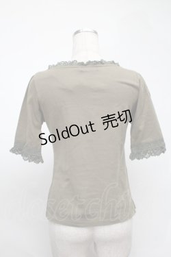 画像2: Emily Temple cute / リボンカットソー  カーキ S-25-08-19-031-ET-TO-AS-ZT498