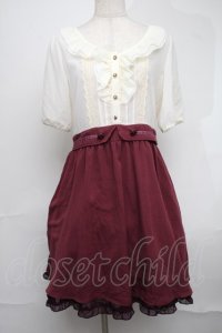 axes femme / ドットブラウス切替ワンピース   S-25-08-19-035-AX-OP-AS-ZS