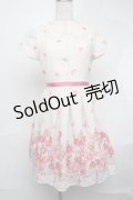 LODISPOTTO / シフォン花柄ワンピース  オフ S-25-08-19-036-LO-JA-HR-ZS