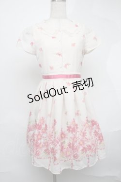 画像1: LODISPOTTO / シフォン花柄ワンピース  オフ S-25-08-19-036-LO-JA-HR-ZS