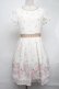 画像1: LODISPOTTO / シフォン花柄ワンピース  ベージュ S-25-08-19-037-LO-JA-HR-ZS (1)