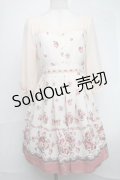 LODISPOTTO / シフォン花柄ワンピース  オフ S-25-08-19-039-LO-JA-HR-ZS