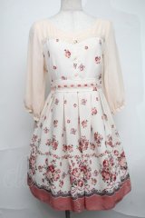 LODISPOTTO / シフォン花柄ワンピース  オフ S-25-08-19-039-LO-JA-HR-ZS