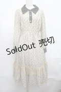 axes femme / キンモクセイ柄タイルワンピース  オフ S-25-08-19-042-AX-OP-AS-ZS