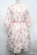 LODISPOTTO / シフォン花柄ワンピース  ピンク S-25-08-19-043-LO-JA-HR-ZS