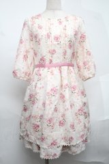 LODISPOTTO / シフォン花柄ワンピース  ピンク S-25-08-19-043-LO-JA-HR-ZS