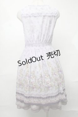 画像2: axes femme / カラーローズパネル柄ワンピース  ラベンダー S-25-08-20-041-AX-OP-HR-ZS