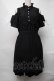 画像1: NieR Clothing / 肩開き袖リボンワンピース  黒ｘ白 S-25-08-20-045-PU-OP-HR-ZS (1)