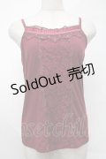 axes femme / レースキャミソール  ワイン S-25-08-20-005-AX-TO-HR-ZS