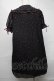 画像2: Ank Rouge / ハート総柄シフォンワンピース  黒 S-25-08-20-047-CA-OP-HR-ZS (2)