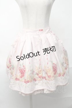 画像1: LIZ LISA / フルーツウォーター柄スカート  ピンク S-25-08-20-053-LO-SK-HR-ZS