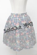 Ank Rouge / チェックいちご柄ワンピース  紺 S-25-08-20-054-CA-SK-AS-ZS
