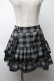 画像1: NieR Clothing / チェック柄ティアードスカート  黒ｘ白 S-25-08-20-055-PU-SK-HR-ZS (1)