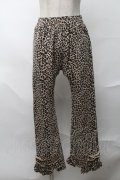 Candy Stripper / FRILL HEM PANTS  ベージュ S-25-08-20-059-PU-PA-HR-ZS