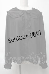 m petit by misako / AM マルエリフリルブラウス 4L 黒 S-25-08-20-060-LO-BL-AS-ZS