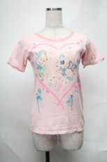 画像1: MILK / プリントTシャツ  ピンク S-25-08-20-011-ML-TO-AS-ZT498 (1)