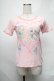 画像1: MILK / プリントTシャツ  ピンク S-25-08-20-011-ML-TO-AS-ZS (1)