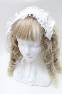 画像1: BABY,THE STARS SHINE BRIGHT / プリンセスドロップヘッドドレス  白 S-25-08-20-002-BA-AC-HR-ZS